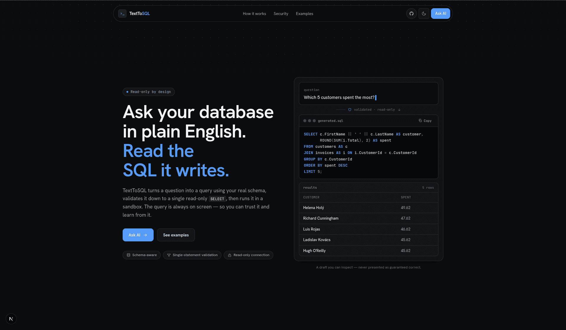 TextToSQL